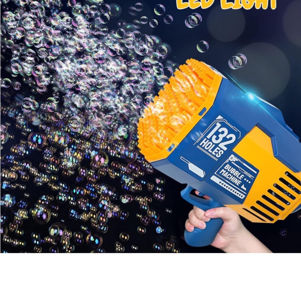 Electric bubble machine